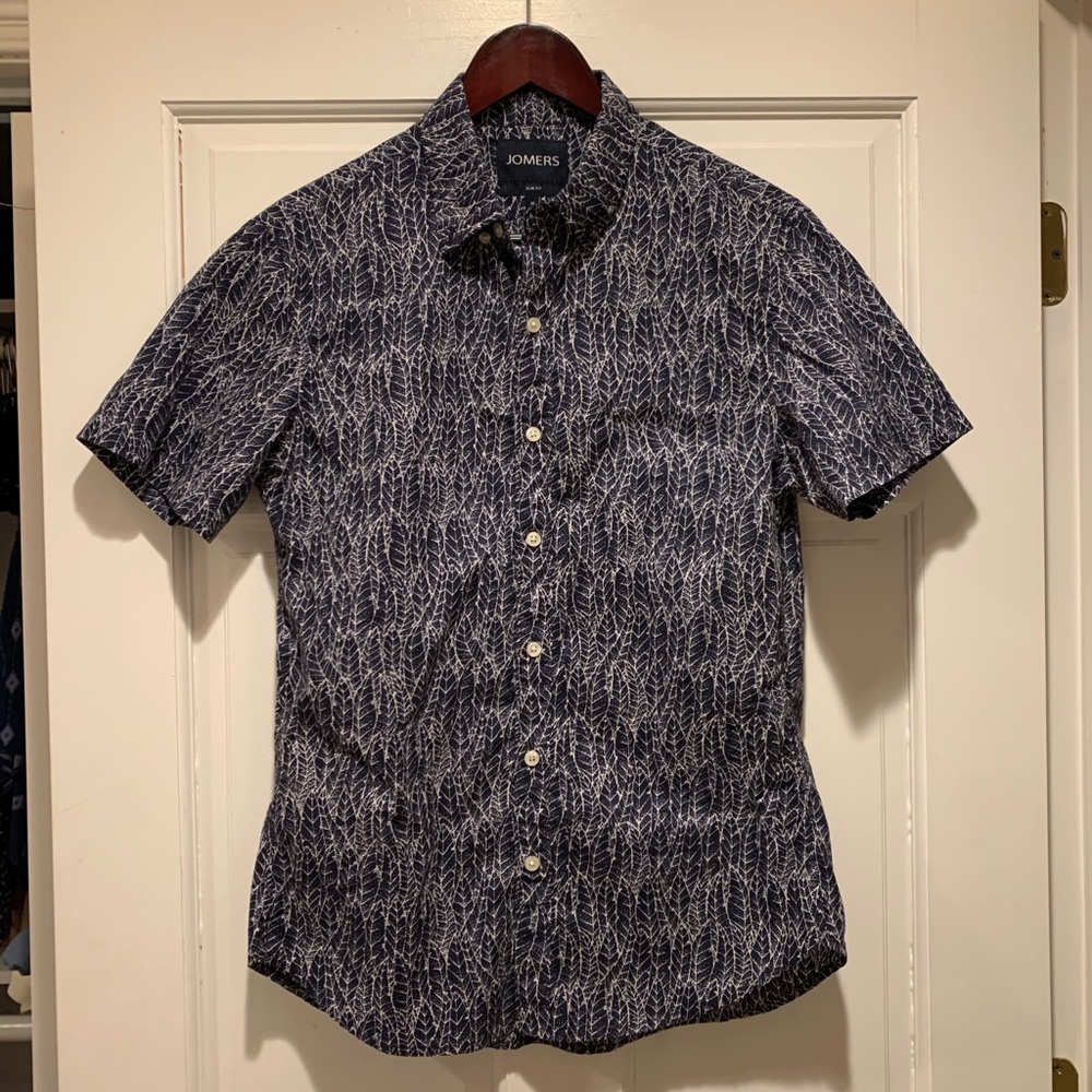 Jomers Aloha Shirt with leaf pattern
